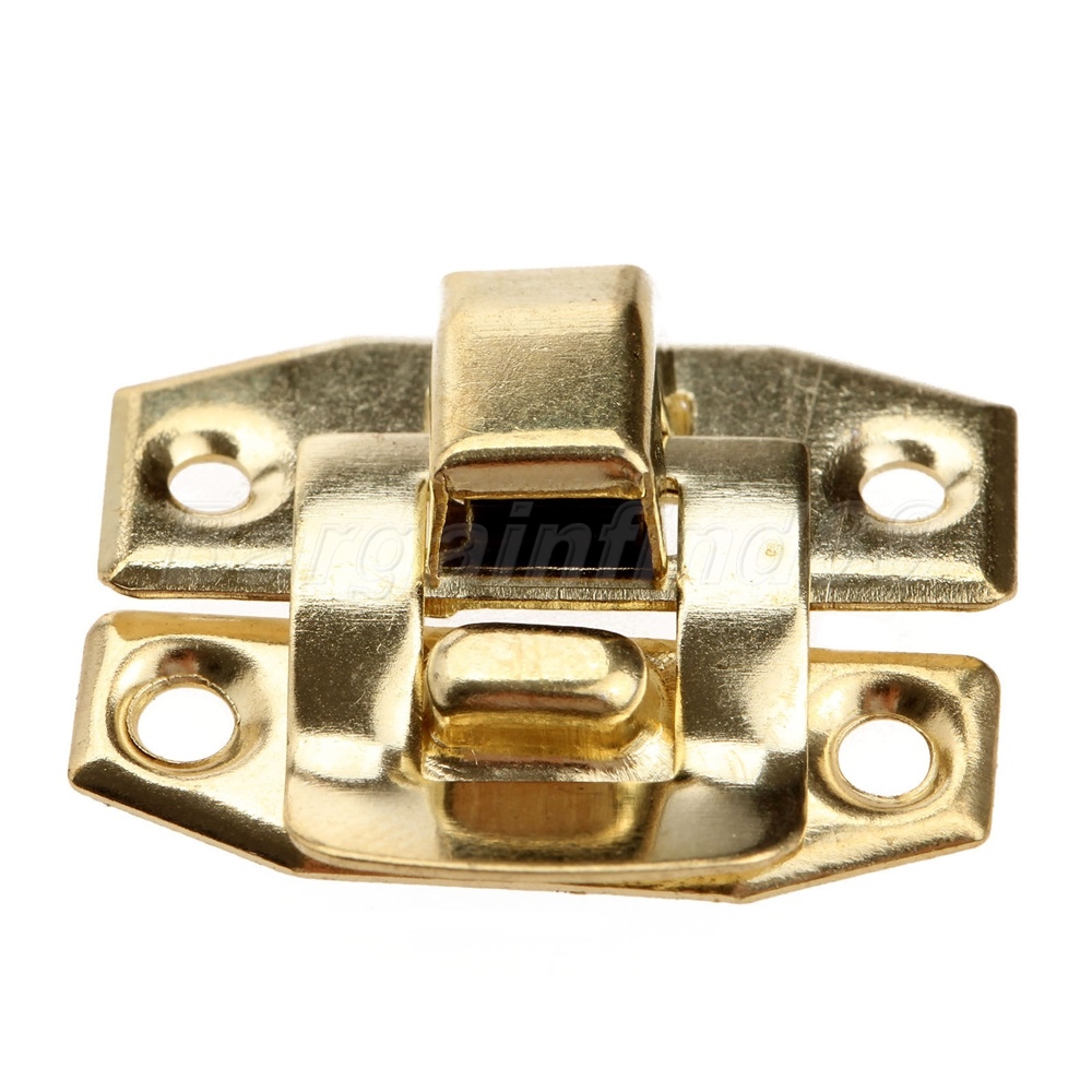 5/10Pcs Gold Latches Clasp Jewelry Box Suitcase Furniture Decorative